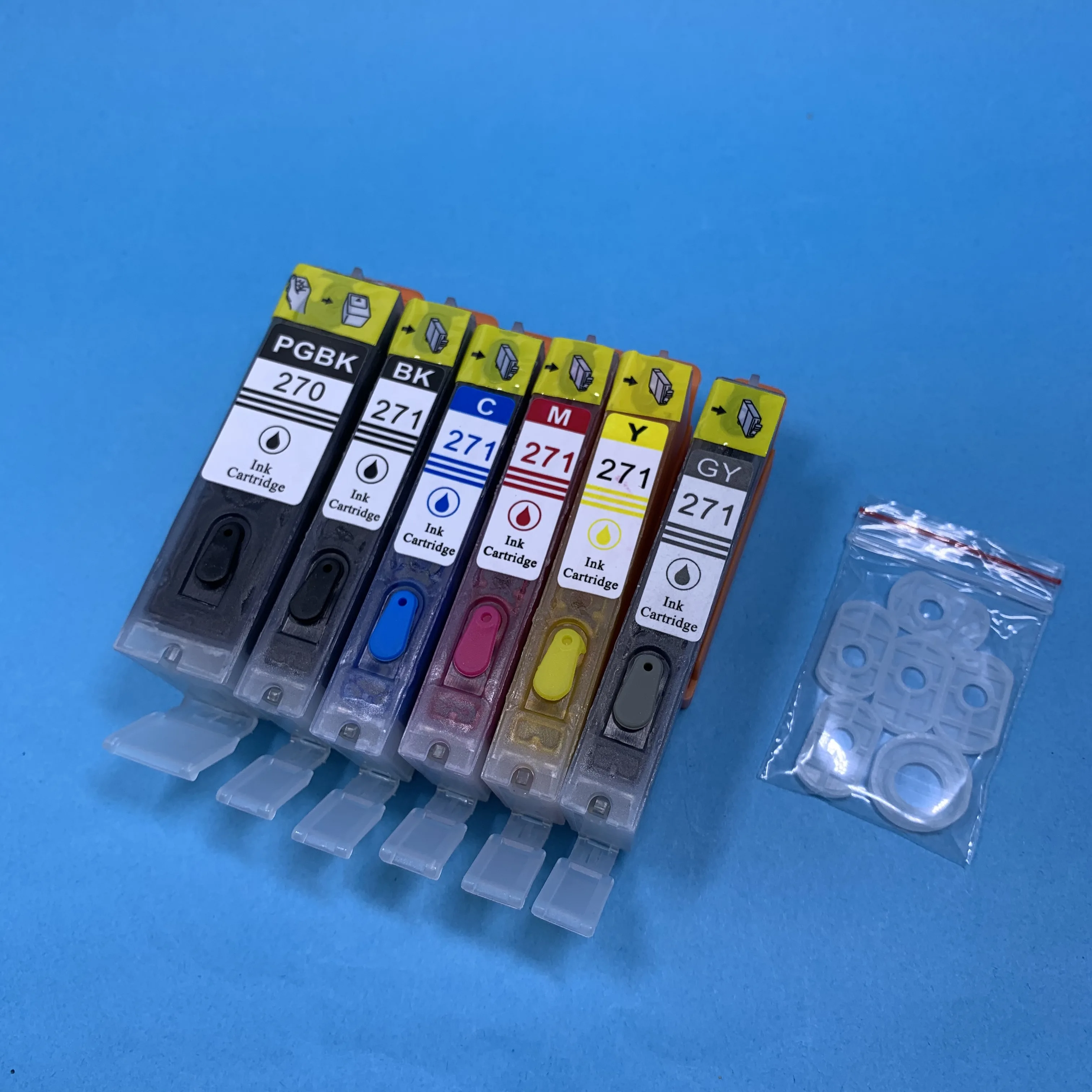 YOTAT 6 цветов полный многоразовый картридж PGI 270 CLI 271 для Canon PIXMA MG7720 TS8020