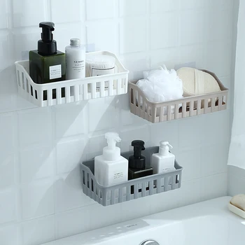 

Adhesive Bathroom Shelf Storage Rack Hooks Kitchen Home Decoration Corner Shower Shelf Rack Storage Rack Organizer