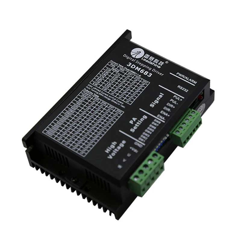 

Leadshine 3 Phase 3DM683 Stepper Motor Driver 20-60VDC 0.5-8.3A