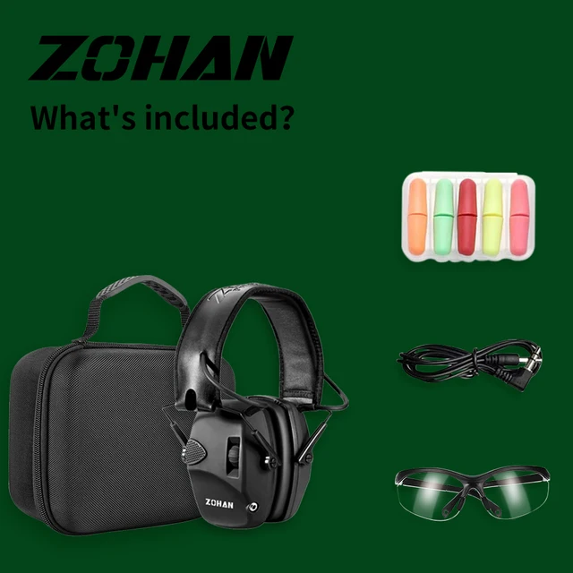 ZOHAN réduction du bruit cache-oreilles de sécurité casque NRR 28dB tireurs  Protection auditive cache-oreilles casque de Protection d'oreille réglable, ✓ Meilleur prix au Maroc et ailleurs