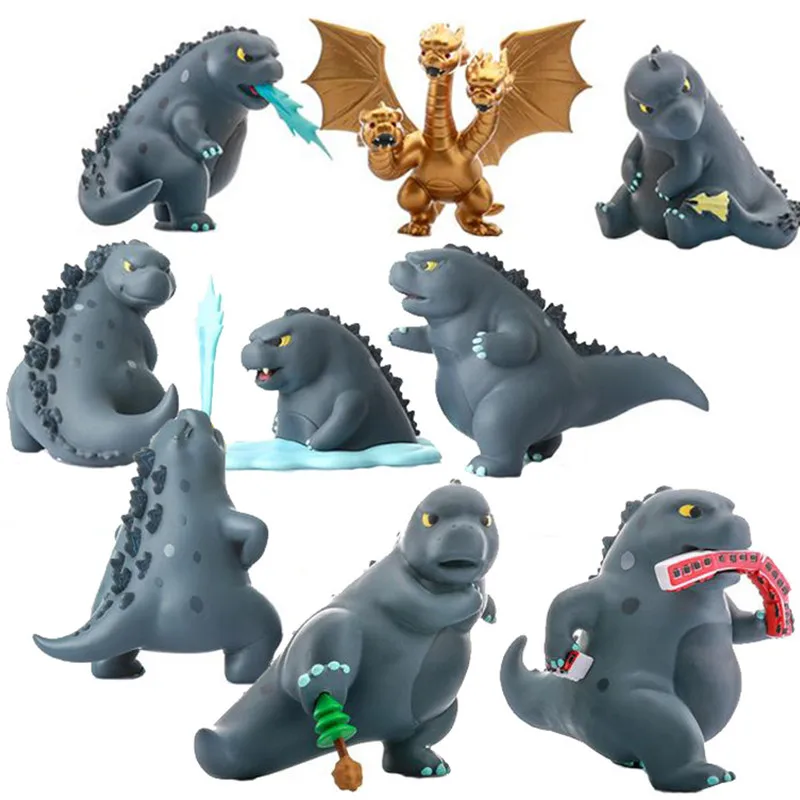 12ピース セットqバージョンgojiraゴジラかわいいpvcアクションフィギュアコレクタブルモデル玩具 Aliexpress おもちゃ ホビー