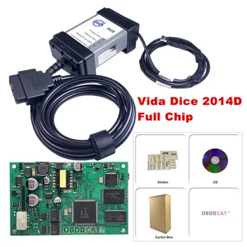 

Best vida dice pro 2014D full chip A+ quality green PCB Board dice pro car diagnostic Scanner Tool Russia stock