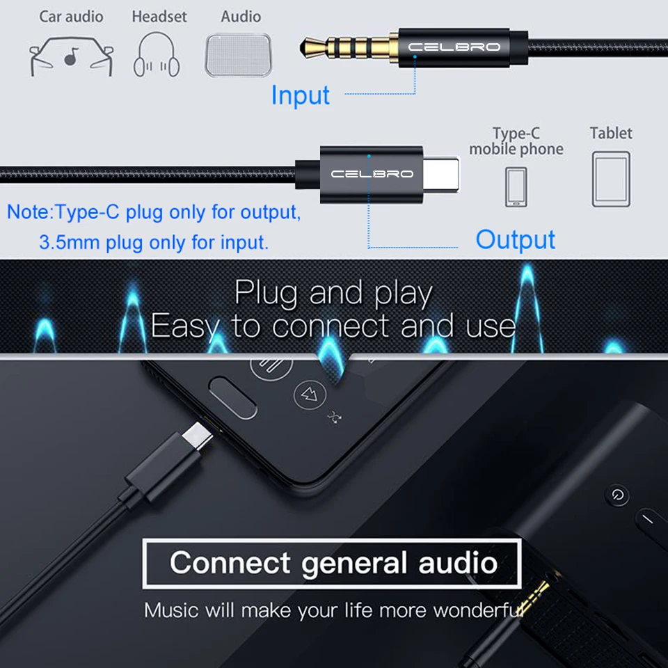 Usb type C до 3,5 мм Aux аудио кабель для наушников Usb C к разъему 3,5 адаптер для samsung Note10 Plus Xiaomi mi 9 mi 9 Oneplus 7t 7 Pro