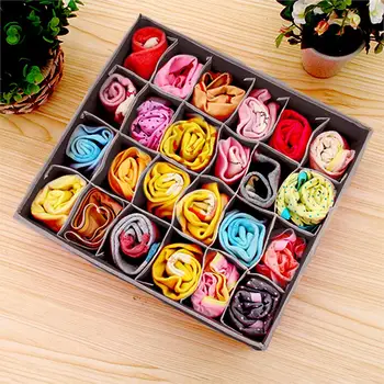 

4pcs Underwear Storage Boxes Socks Divider Drawer Lidded Closet Underwear Organizer Drawer By For Underwear Bras Socks Ties New