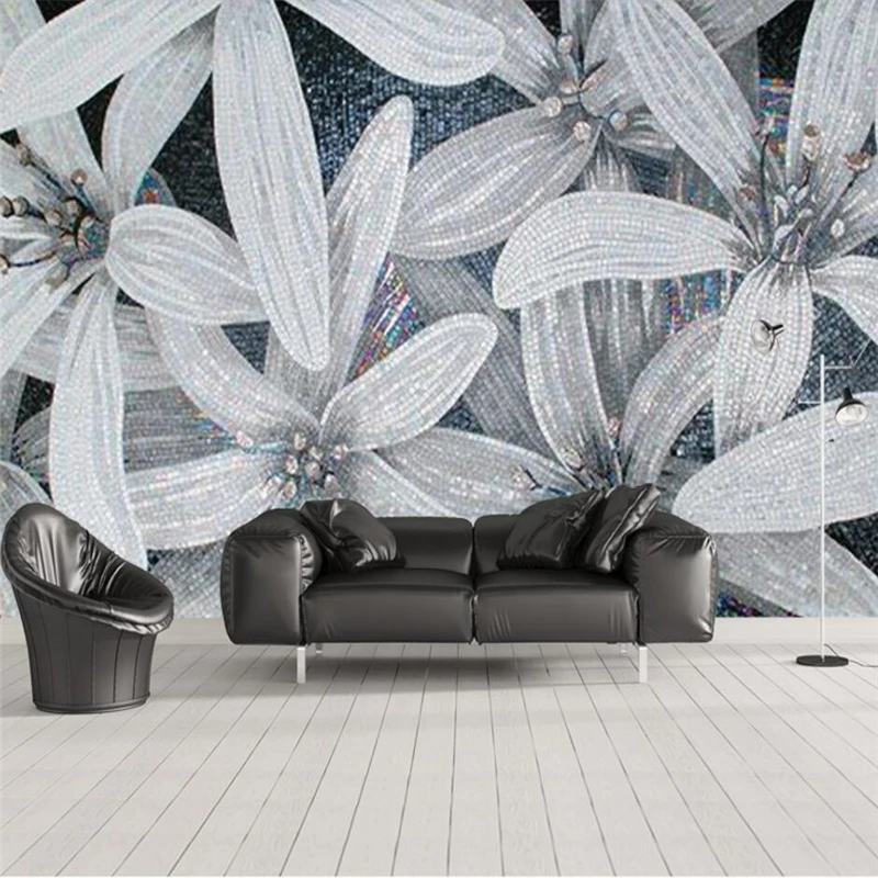 Beibehang-Three-dimensional-relief-flower-home-and-rich-silver-romantic-background-custom-large-mural-wallpaper-papel (1)