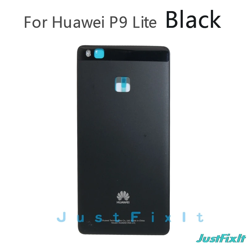 Black P9 Lite Для HUAWEI P9 Lite, запасная часть задняя дверь Замена чехол батареи с аденсивной наклейкой оригинальная задняя крышка корпуса - Цвет: Black P9 Lite