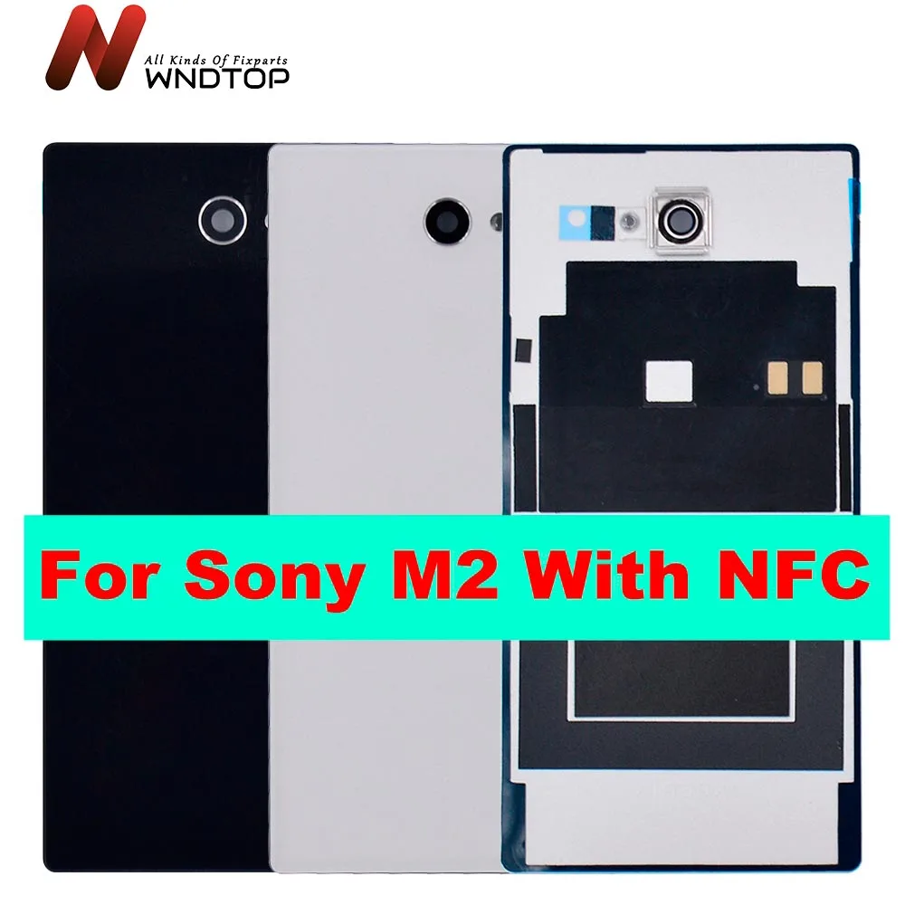 4 8 &quotдля SONY Xperia M2 Aqua задняя крышка батарейного отсека корпуса с NFC Замена для