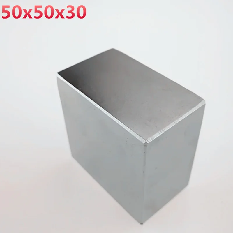 1 шт. блок 50X50X30 мм супер сильные редкоземельные магниты сильный неодимовый магнит квадратный большой