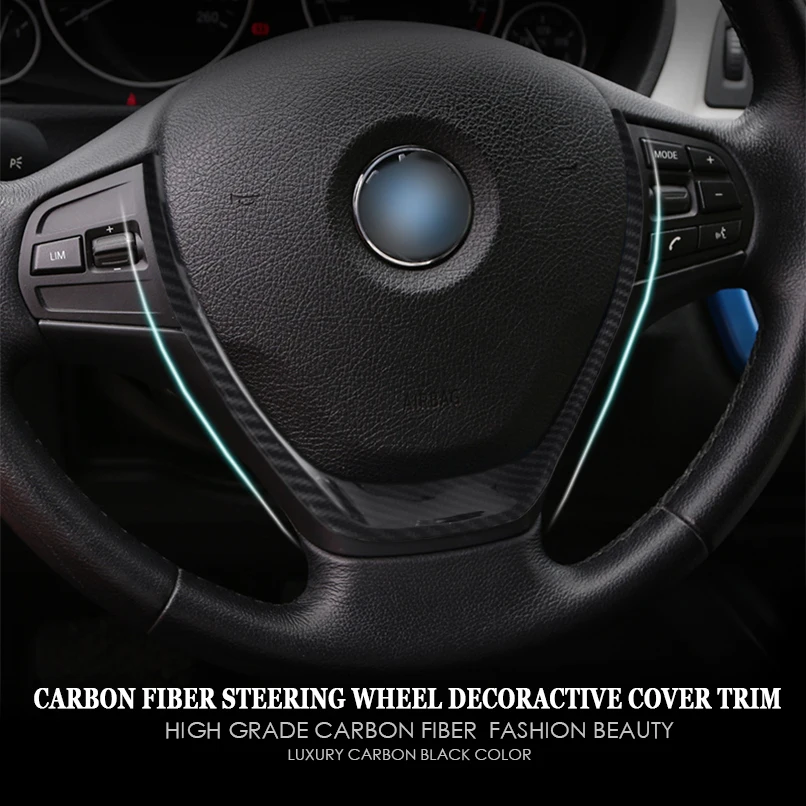 Отделка на руль из углеродного волокна для BMW 3 4 Series F30 F32|Наклейки салона авто| |