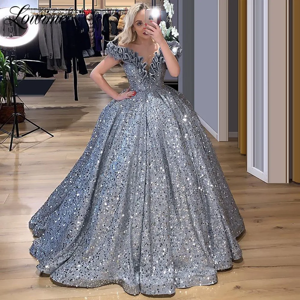 

Ball Gown Puffy Evening Prom Dresses 2020 Custom Made Off The Shoulder Moroccan Kaftans Turkish Dubai Women Party Gowns