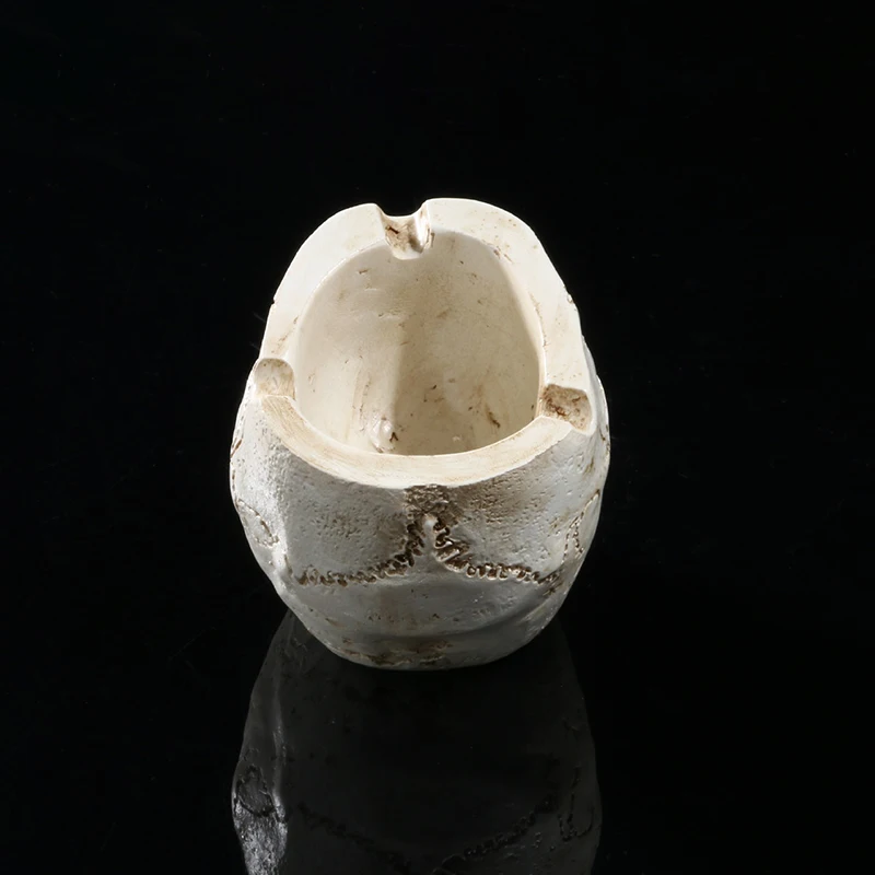 Human Skull Ashtray Cool Creative Halloween Home Office Bar Decor Ashtrays