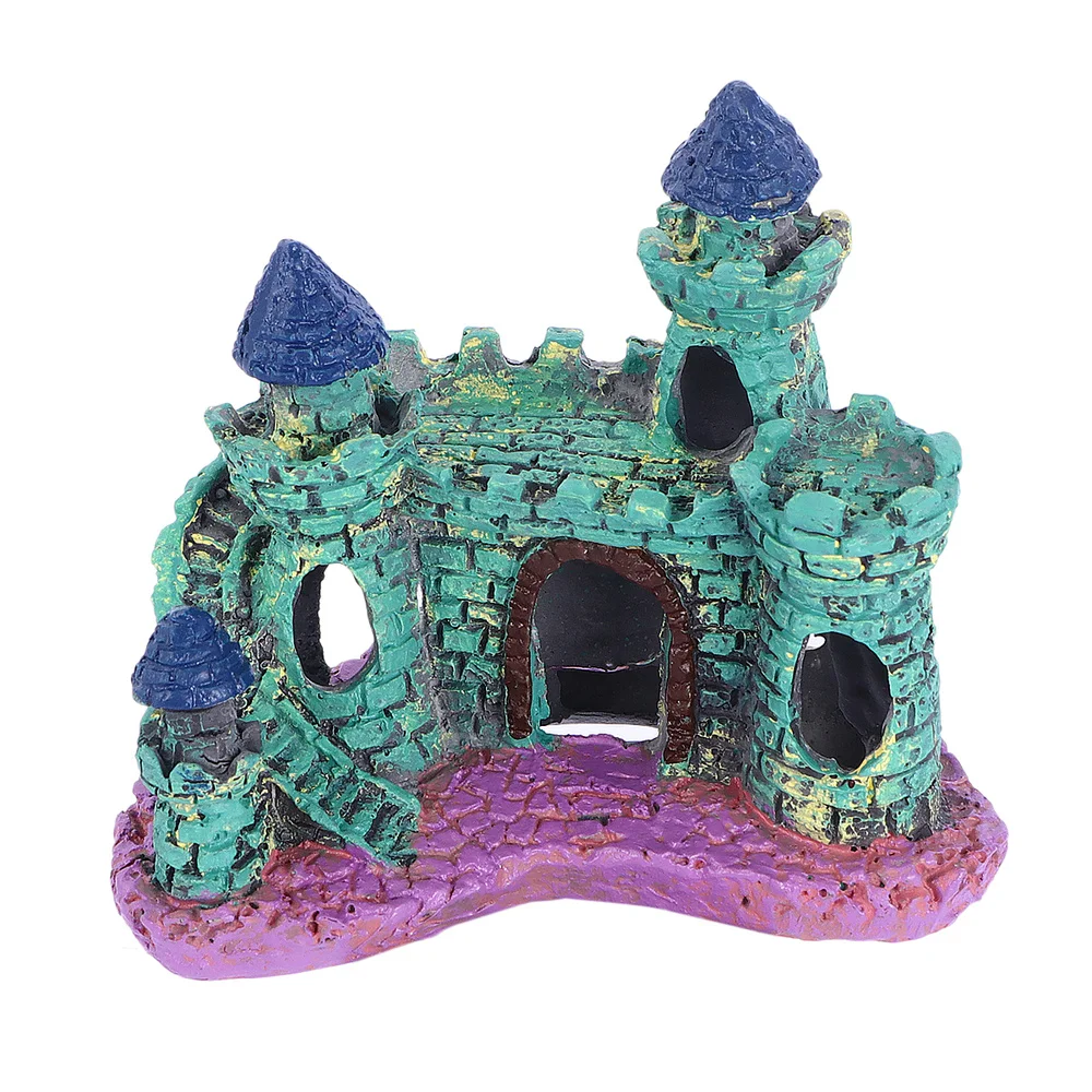 Аквариум украшения для ландшафта замок Вилла аквариум (зеленый)|Большие и