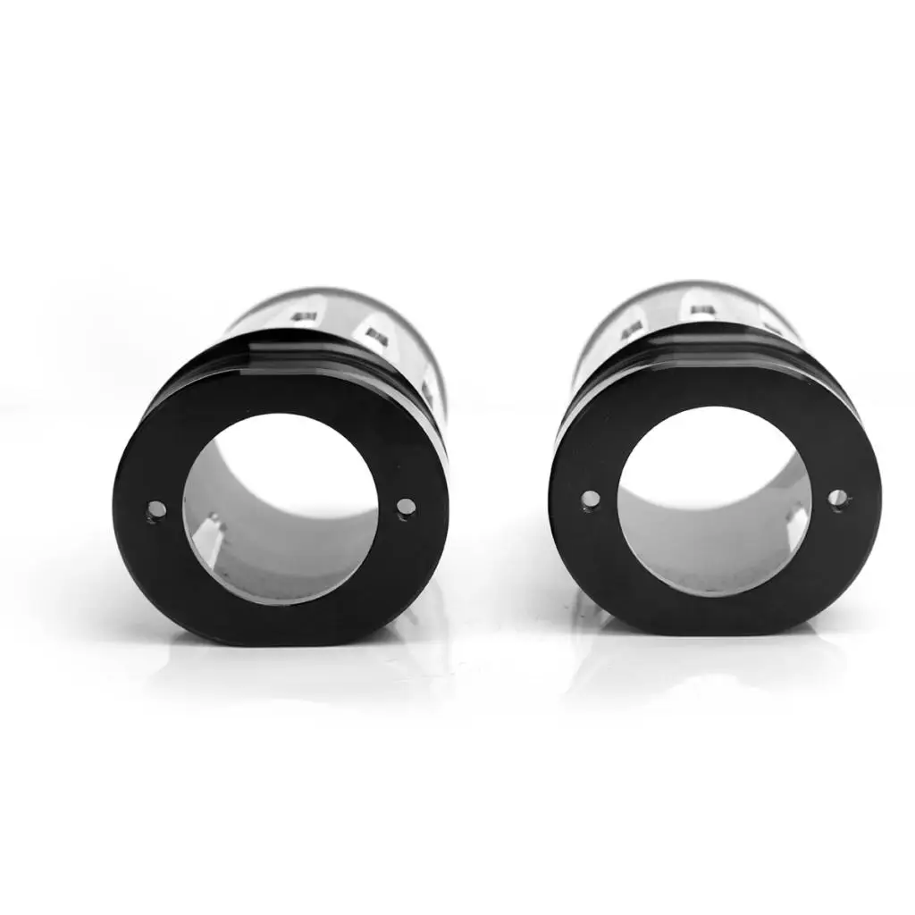 CNC Black Billet Fork Boot Slider Cover Cow For Harley  Touring 84-13 Custom