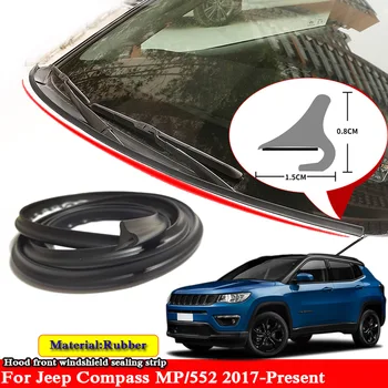 

1.8M Rubber Seal Strip Car Styling Windshied Spoiler Filler Protect Edge Weatherstrip For Jeep Compass MP/552 2017-Present