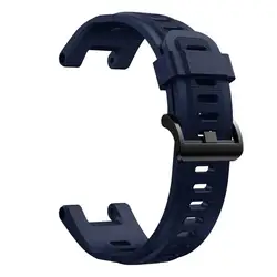Premium Silicone Watch Strap Band - Durable Replacement Wristband Bracelet - Strap (Navy blue)