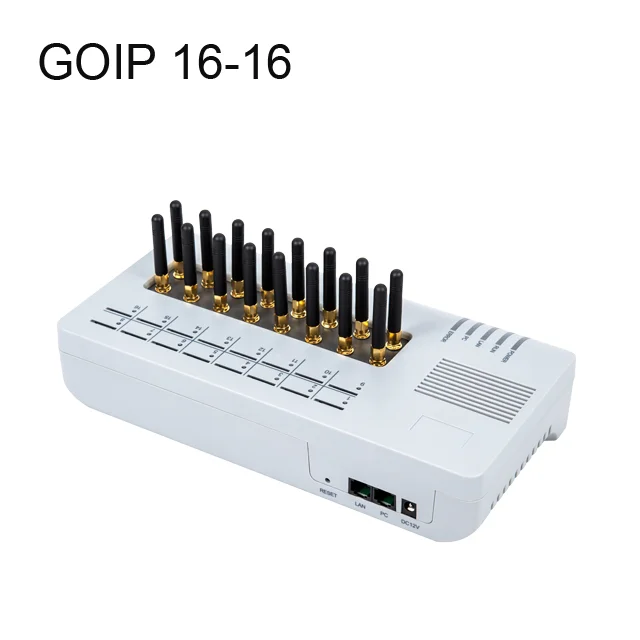 

GOIP 16 Порты и разъёмы GSM шлюз для 16ти-канального видеорегистратора слота sim-карт VOIP шлюз