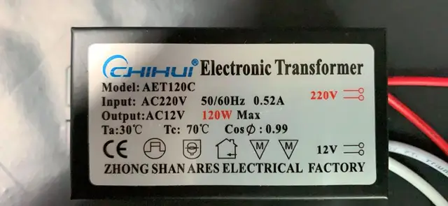 1 piece 3 years warranty Metal electronic transformer driver for 12V 20W 160W 250W LED light bulbs Driver Power Supply 120w