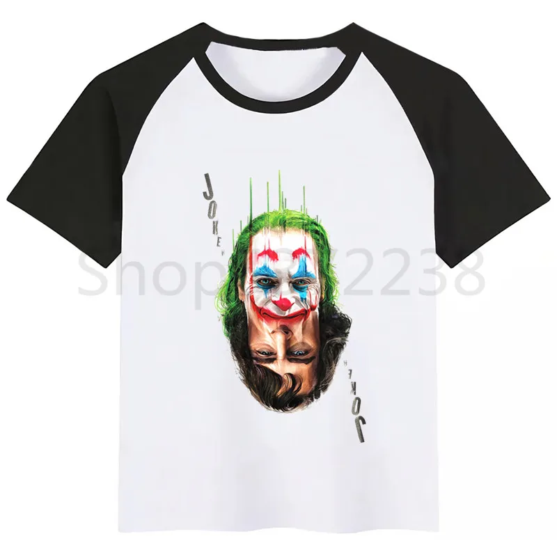 Joker Joaquin Phoenix/Новинка футболка для мальчиков рубашки девочек с милым рисунком