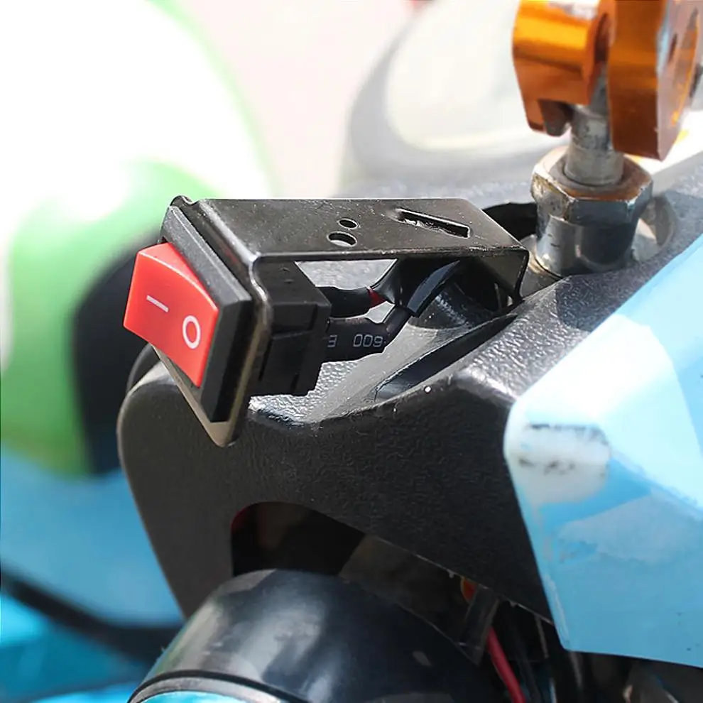Универсальный водонепроницаемый переключатель на руль мотоцикла кнопка включения-выключения светодиодный переключатель для фар скутера для мотоцикла
