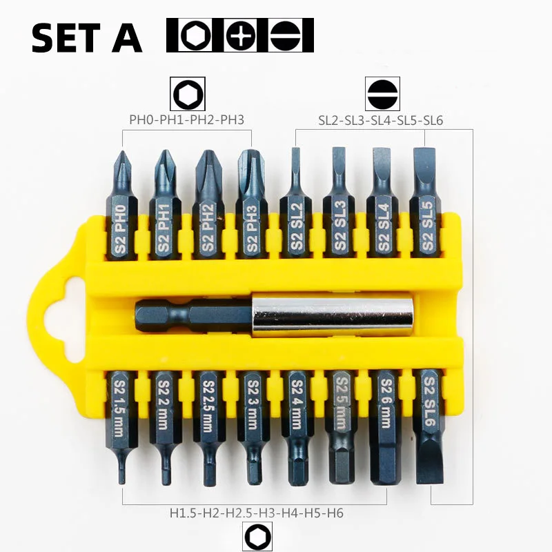 17 шт. отвертка с шестигранной звездочкой набор магнитный держатель защита от