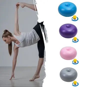 

Sports Yoga Balls Pilates Donut Fitness Ball Gym Exercise Balance Fitball Exercise Pilates Workout Massage Ball with Pump