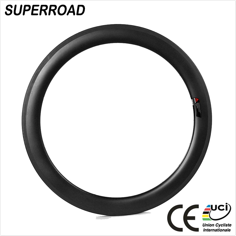 Special Price 25mm Wide 55mm Deep Carbon Road Bike Tubular Rims With Basalt Brake | Спорт и развлечения
