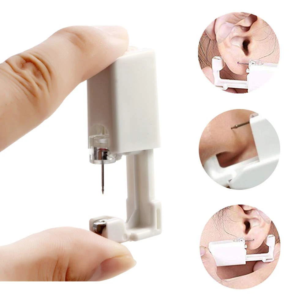 ear piercing tool BOG-1Unit sterilised disposable safety ear nose piercing device machine tools NO PAIN piercer tool machine kit stud choose design