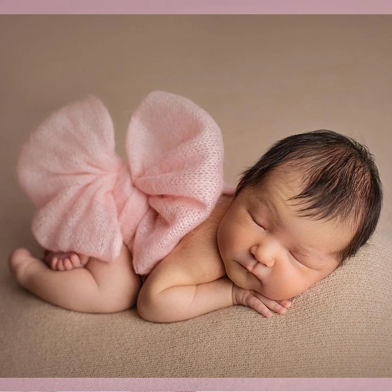 Newborn Photography Props Accessories for Baby Boy Girl Pose Butterfly Belt Photo Birthday Gift First Picture Shoot Decoration - 4