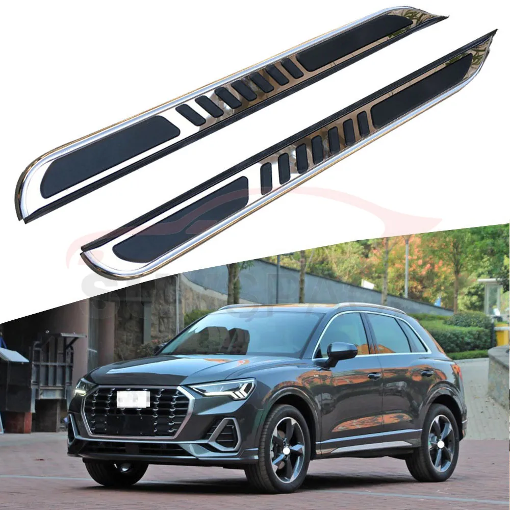 Боковой Шаг подходит для Audi Q3 Беговая доска nerf бар 2 шт. левый и правый алюминиевый боковой шаг боковая педаль