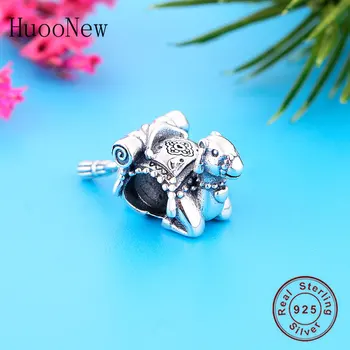 

Fit Original Pandora Charm Bracelet 100% 925 Silver Desert Camel With Scroll Book Bead For Making Women Christmas Berloque 2020