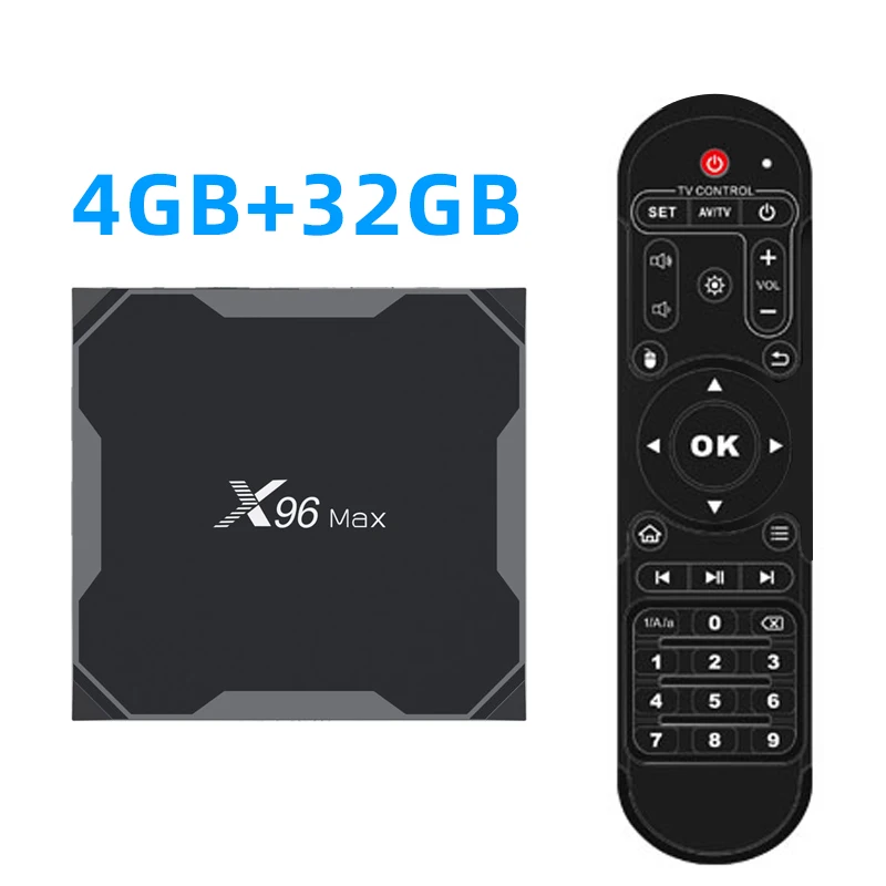 X96 Max Smart Android tv Box Android 8,1 9,0 четырехъядерный процессор Amlogic S905X2 4 ГБ 32 ГБ 64 Гб 2,4G и 5 ГГц Wifi BT 1000M 4K телеприставка - Цвет: 4G 32G