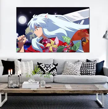 

[Self-Adhesive] 3D Inuyasha 902 Japan Anime Wall Stickers Mural Decal Wall Murals AJ WALLPAPER Belly