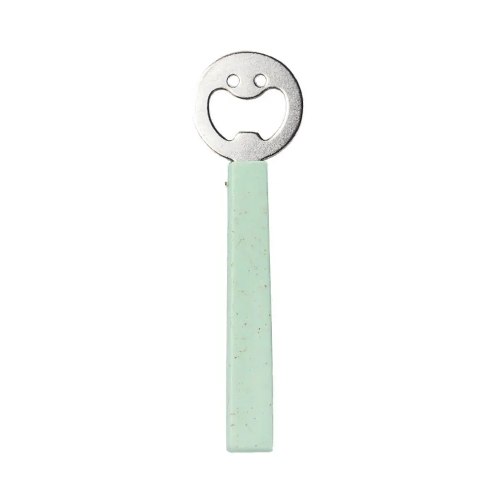 

Beer Soda Bottle Opener Beverage Wine Bottle Opener Smile Shape Creative Design 4 Colors Pink Blue Beige Green