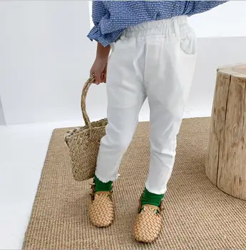 

2020 Hot Selling Girls Long Pants Spring Cotton Fashion Girls Pants 1-7T PY533