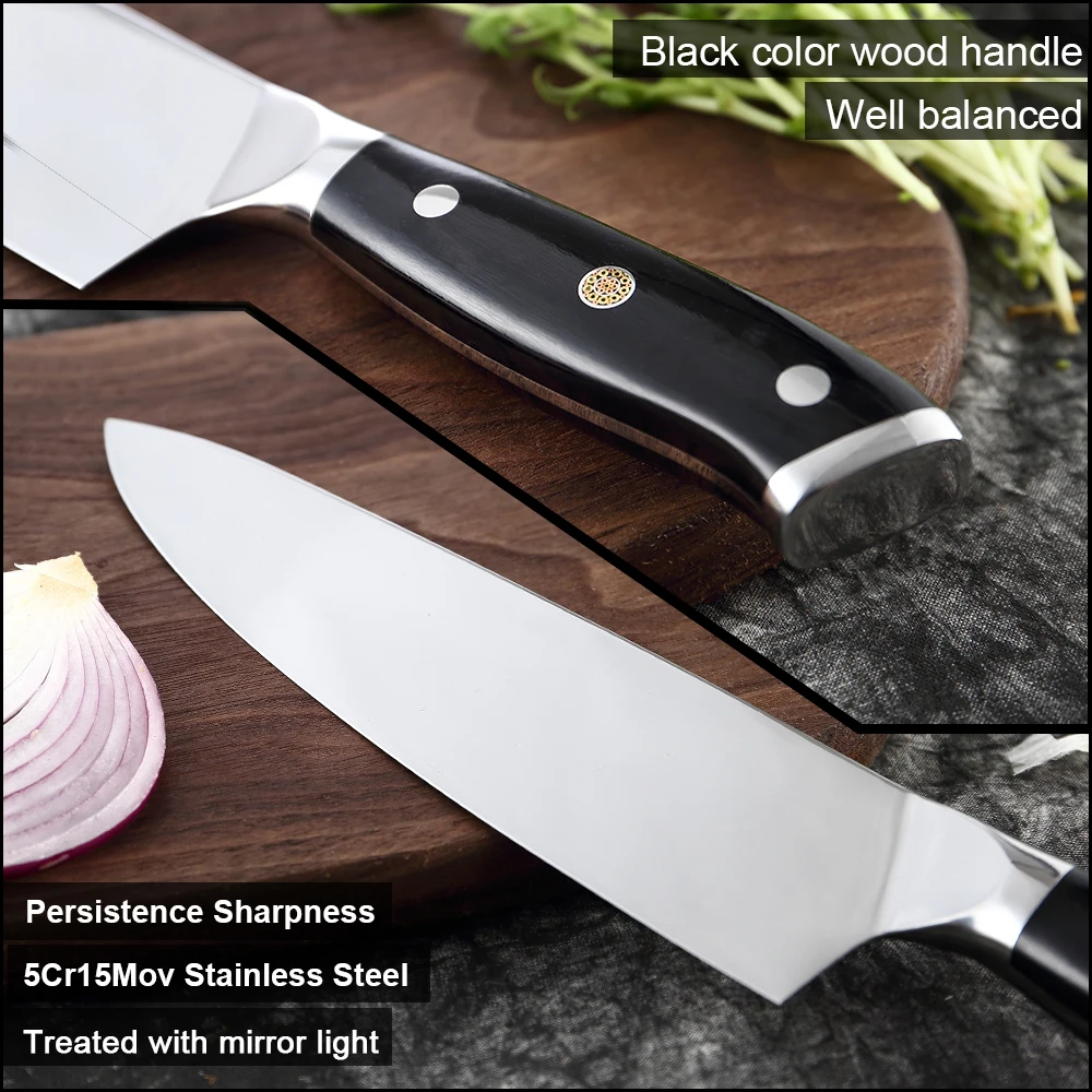 XITUO Kitchen Knife set Super German Steel Chef Knife Japanese Santoku Utility Knife Cleaver Slicing Paring New Cooking Tool 5