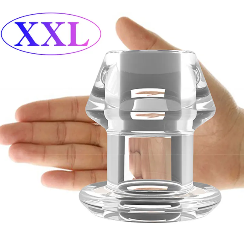 XXL Sizes Hollow Butt Plug Soft Speculum Anal Speculum Prostate Anus Dilator SM Enema Vagina Anal Plug SM Sex Toys