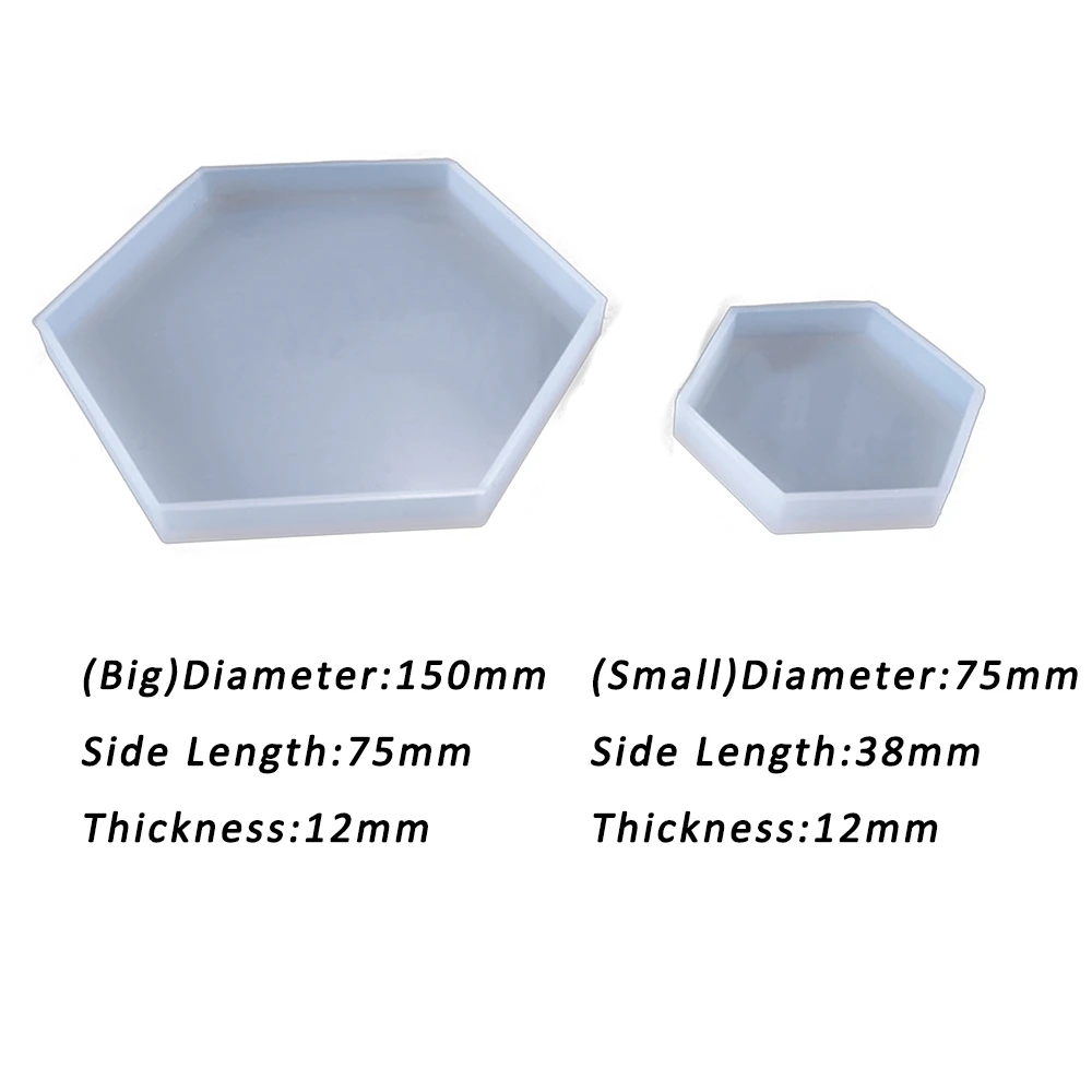 1 шт. Новый многоугольный Coaster DIY силиконовые смолы формы для изготовления изделия