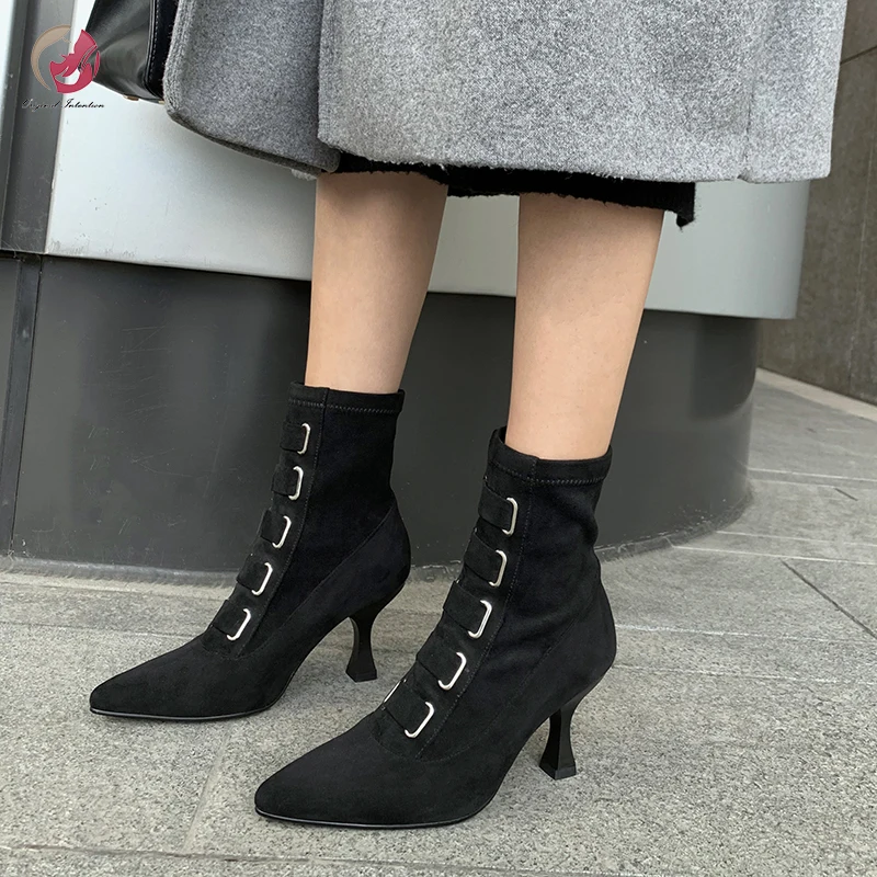 stylish black boots