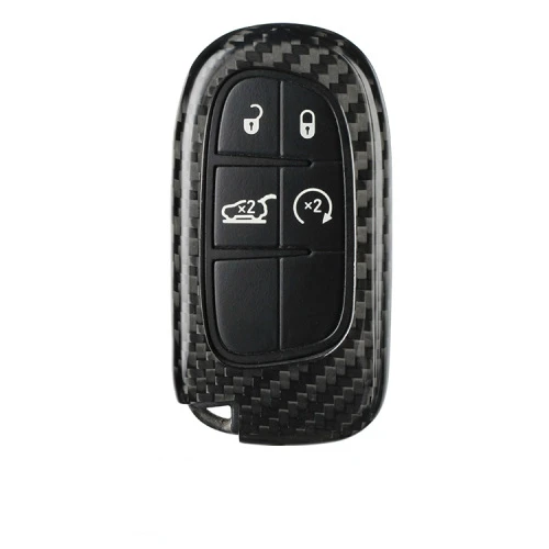 JPA-black Умный чехол для ключей из углеродного волокна для Dodge Journey charger для Jeep Renegade Grand Cherokee для Chrysler 200 - Название цвета: JPA-black