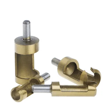 

4Pc 1/4 inch Rod Titanium Barrel Plug Drill Cutter Cork Spike Hole Saw Wood Tool