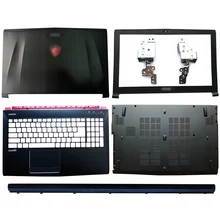 Portátil lcd capa traseira/moldura dianteira/dobradiças/dobradiças capa/encosto de mãos/caso inferior para msi ge62 ge62mvr ge62vr MS-16J1 MS-16J2 MS-16J3(China)