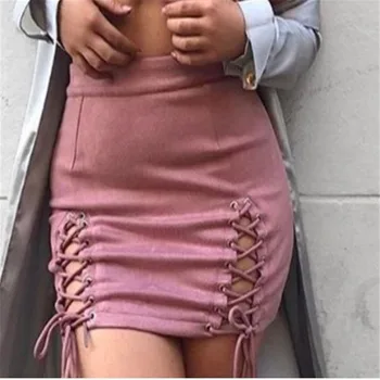 

New Women Skirt Korean Style Sexy Leather Skirt 2019 Spring Strap Loose Fitness Short Femme Hip Mini Skirt Female