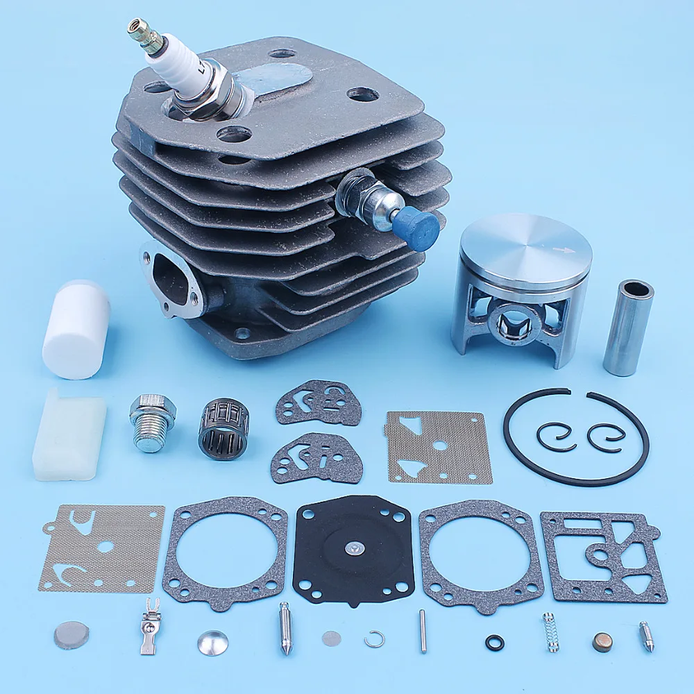 45 мм цилиндр подшипник поршня Carb комплект для HUSQVARNA 154 254 154XP 254XP бензопила свечи зажигания декомпрессии топливный фильтр Запасная часть