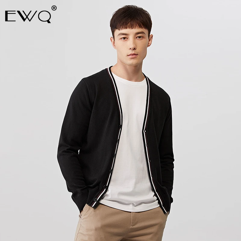 EWQ / Men's Wear 2020 autumn fashion new Knitting Cardigan Male casual hit Color Male Type Sweater Loose Coat high quality 9Y773 EWQ / Men's Wear 2020 autumn fashion new Knitting Cardigan Male casual hit Color Male Type Sweater Loose Coat high quality 9Y773
