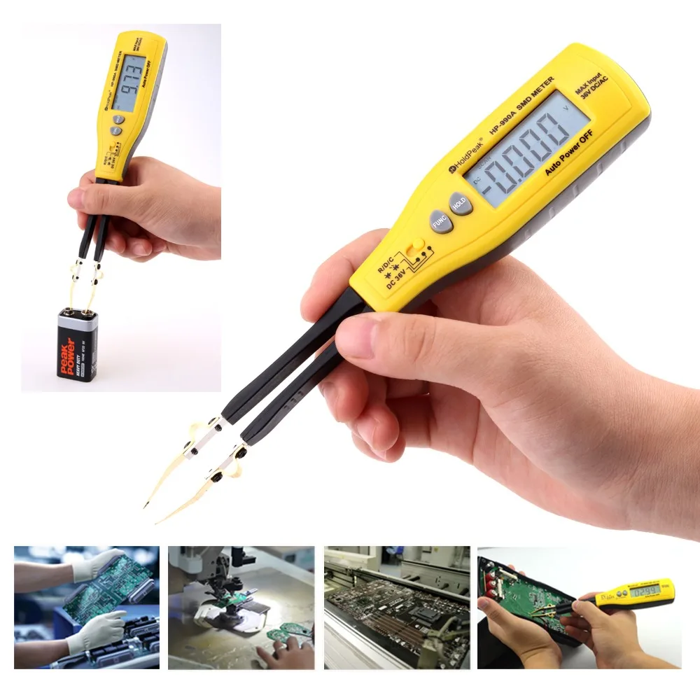 HoldPeak HP-990A SMD мультиметр сопротивление постоянной ёмкости универсальный