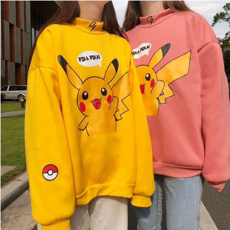Милый мультфильм дизайн распродажа толстовки кофты Женские повседневные Kawaii Harajuku милые девушки европейские Топы корейские