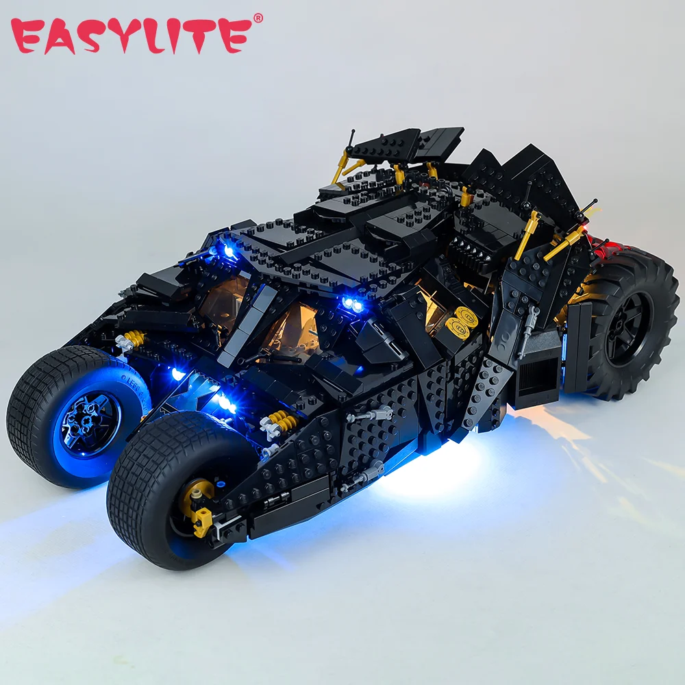 EASYLITE LED Light Set For Batmobile Tumbler 76240 Car Toys Blocks Bricks Lighting Kit No Model