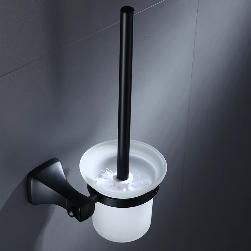Высококачественный набор для ванной черного цвета аксессуары набор инструментов подкладка принадлежности для ванной Кронштейн вешалка для полотенец кронштейн с крючком