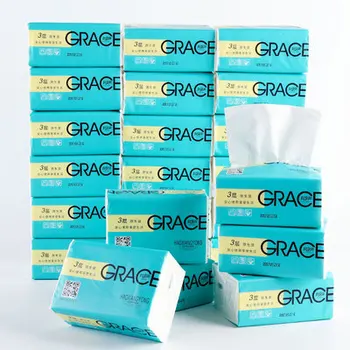 

Hot Sales 6 /24 pack FCL 3 layer removable tissue toilet paper napkins family pack Bathroom Kitchen Household Living Room Tissue