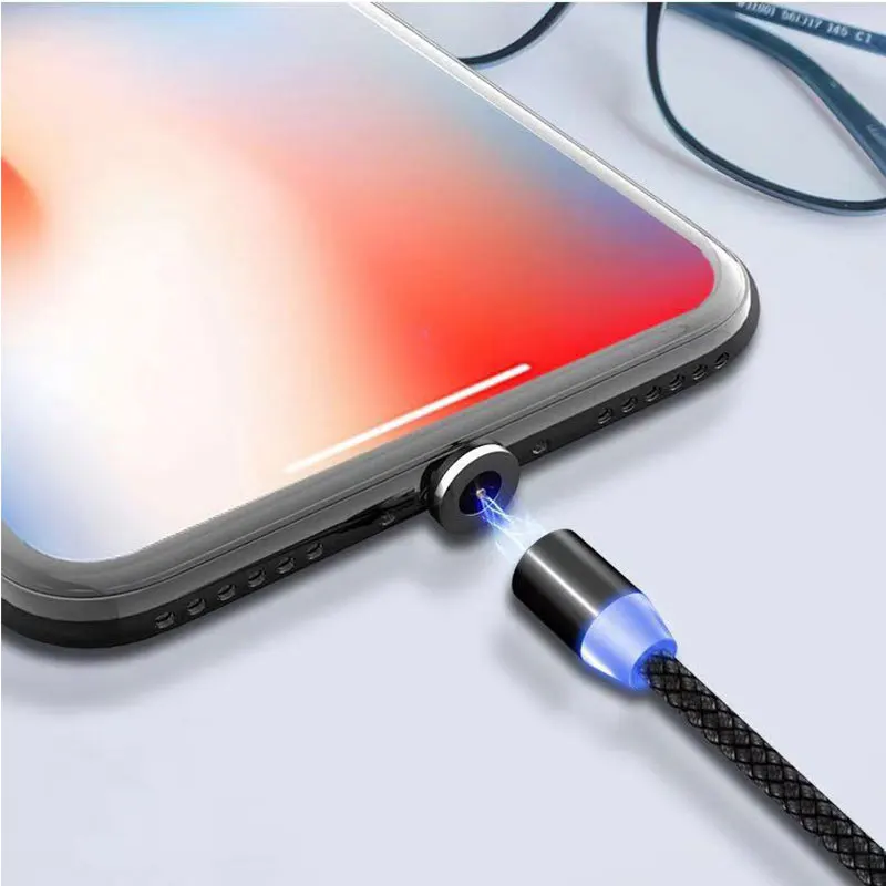 Магнитный Micro USB кабель для iPhone samsung Быстрая зарядка данных провод шнур магнитное зарядное устройство usb type C 1,2 m кабель для мобильного телефона